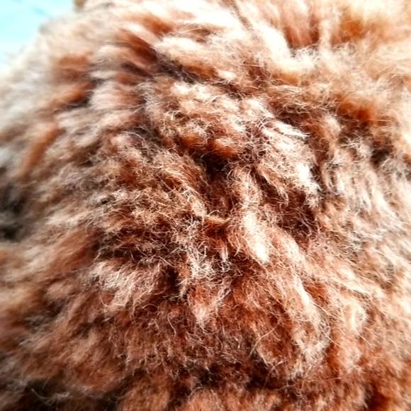ALPACA Trapper Wool  Brown Warm Visor Ear Flaps Chin Tie Hat NEW